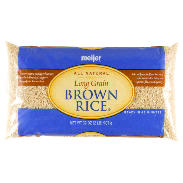 Meijer Long Grain Natural Brown Rice 32 oz Shipt