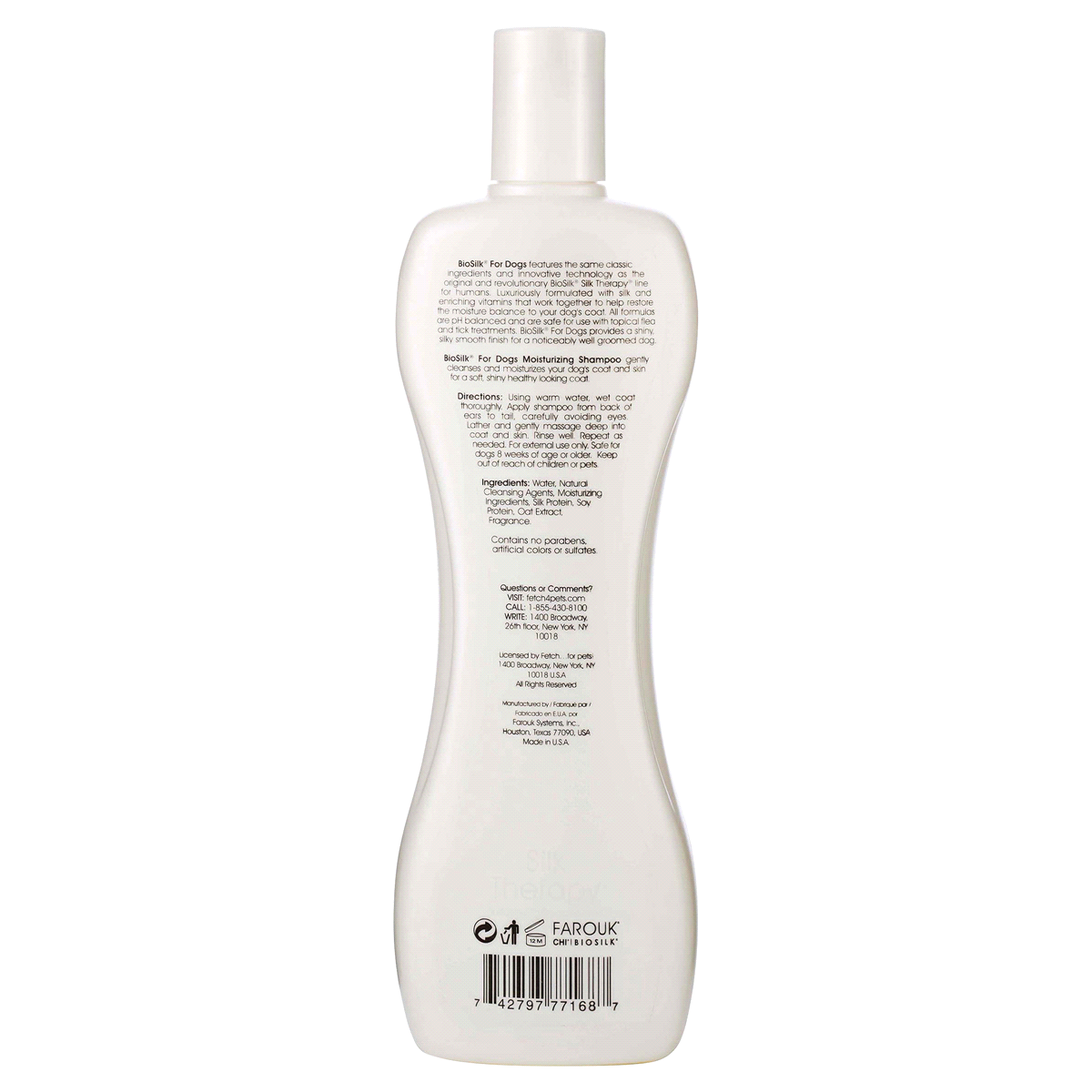 slide 2 of 2, Biosilk for Dogs Moisturizing Shampoo, 12 oz