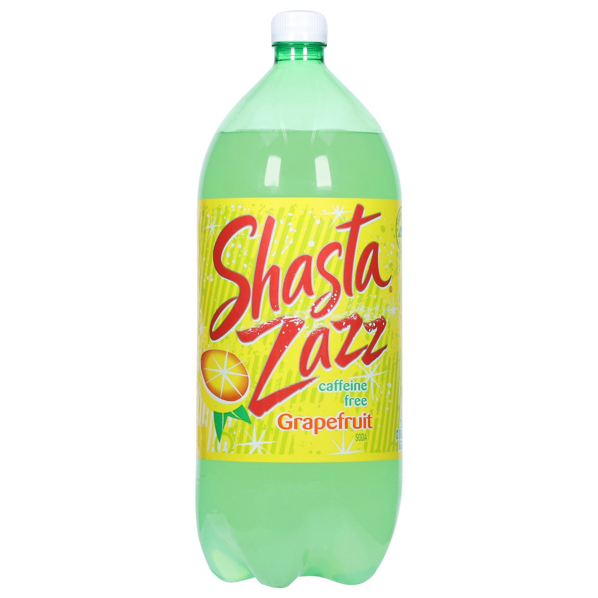 slide 3 of 13, Shasta Zazz Caffeine Free Grapefruit Soda 67.6 fl oz, 67.6 oz