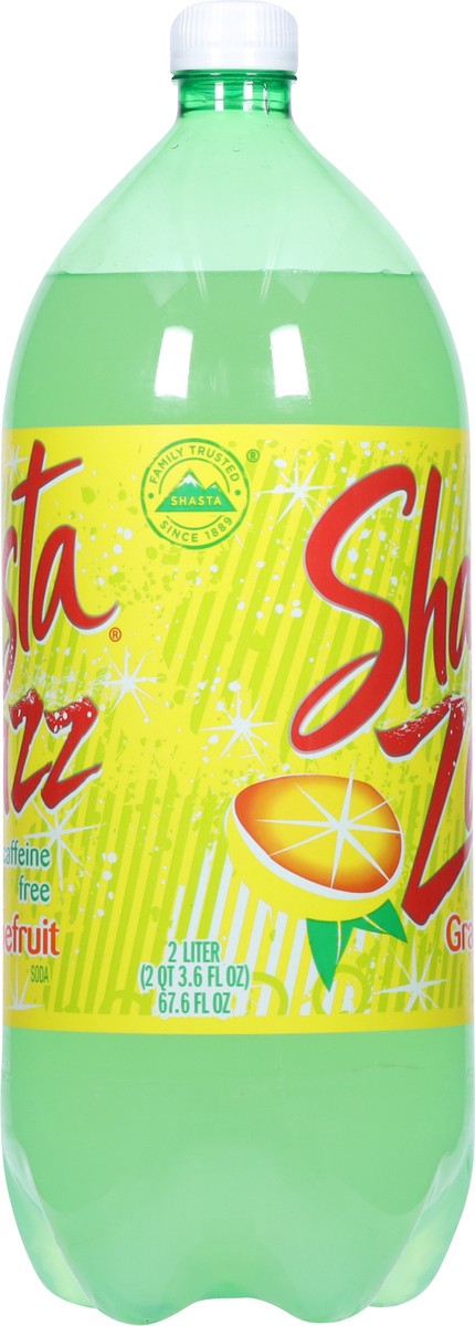 slide 5 of 13, Shasta Zazz Caffeine Free Grapefruit Soda 67.6 fl oz, 67.6 oz