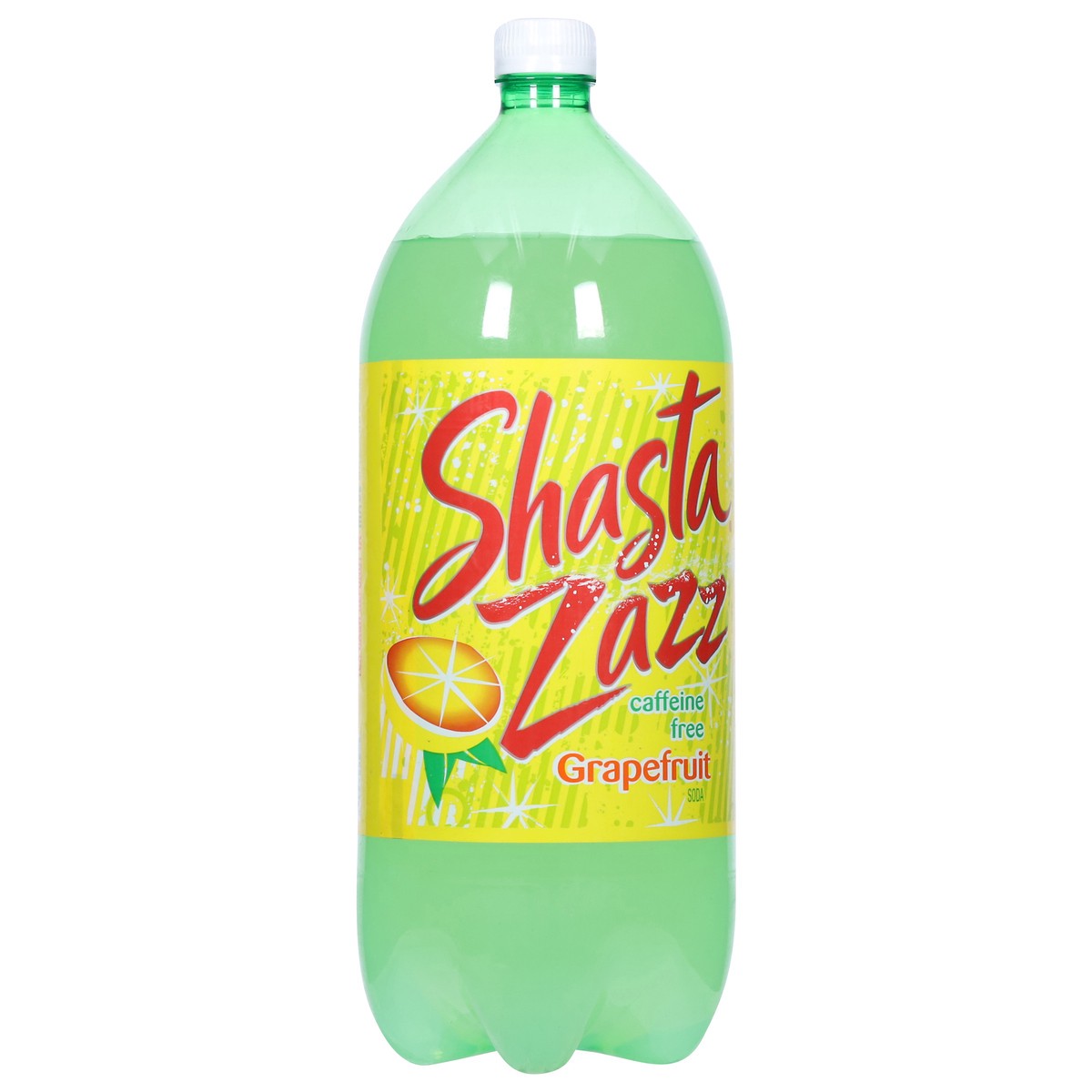 slide 7 of 13, Shasta Zazz Caffeine Free Grapefruit Soda 67.6 fl oz, 67.6 oz