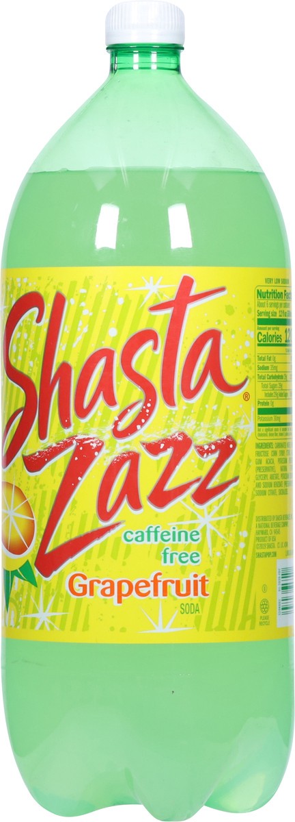 slide 8 of 13, Shasta Zazz Caffeine Free Grapefruit Soda 67.6 fl oz, 67.6 oz
