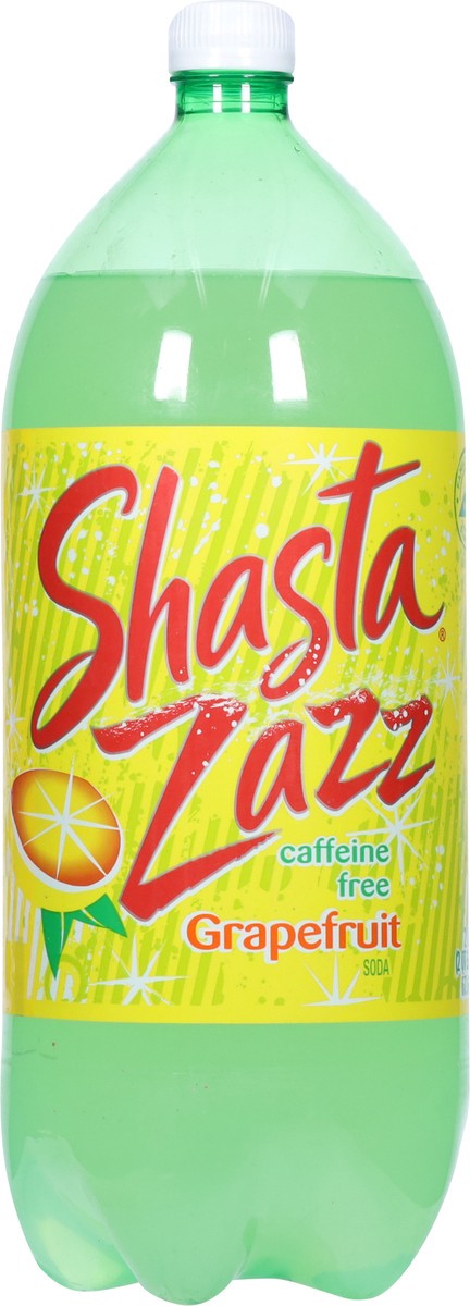 slide 9 of 13, Shasta Zazz Caffeine Free Grapefruit Soda 67.6 fl oz, 67.6 oz