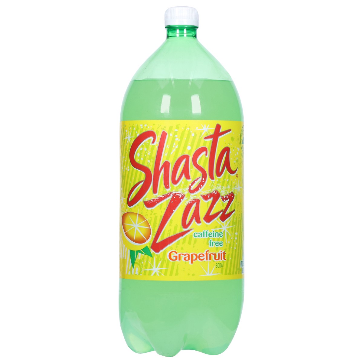 slide 1 of 13, Shasta Zazz Caffeine Free Grapefruit Soda - 2 liter, 67.6 oz