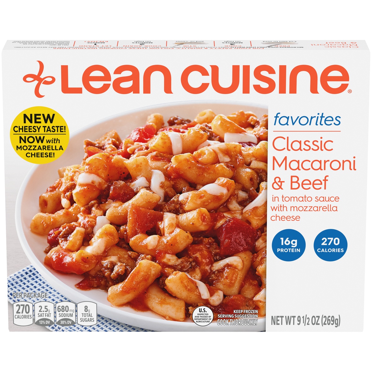slide 1 of 1, Lean Cuisine Macaroni & Beef in Tomato Sauce Classic, 9.5 oz