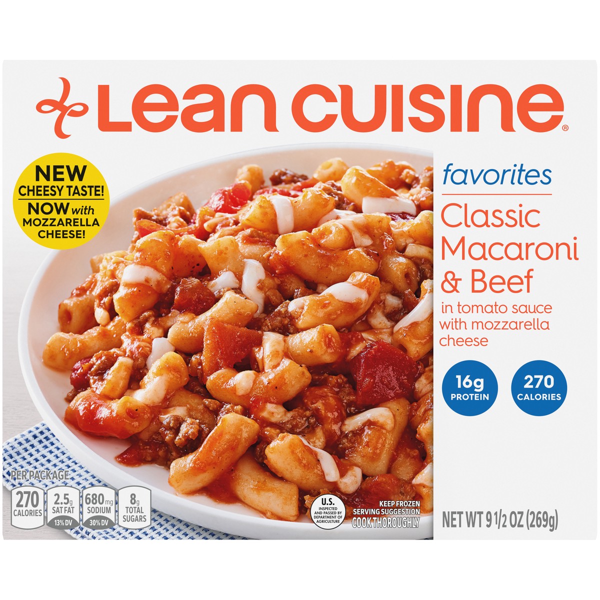 slide 2 of 9, Lean Cuisine Classic Macaroni & Beef, 9.5 oz