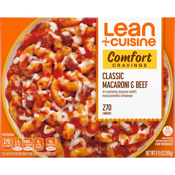 slide 1 of 9, Lean Cuisine Classic Macaroni & Beef, 9.5 oz