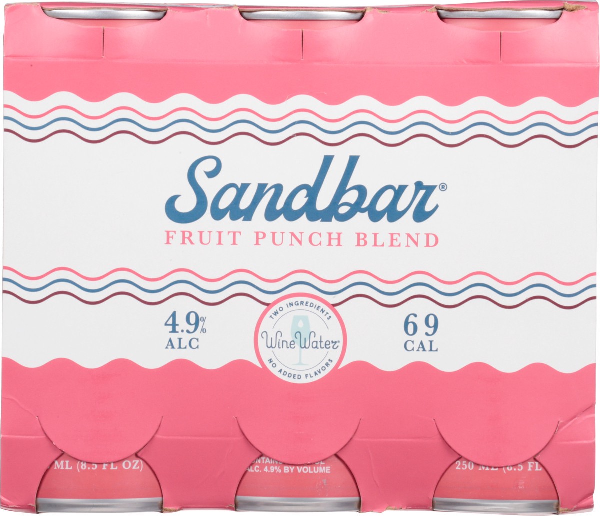 slide 6 of 9, Sandbar Wine Water Fruit Punch, 6 ct; 8.5 oz