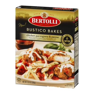 slide 1 of 4, Bertolli Rustico Bakes Chicken Parmigiana and Penne, 10.8 oz