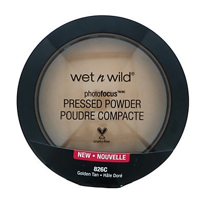 slide 1 of 1, wet n wild Photo Focus Pressed Powder Golden Tan, 1 fl oz