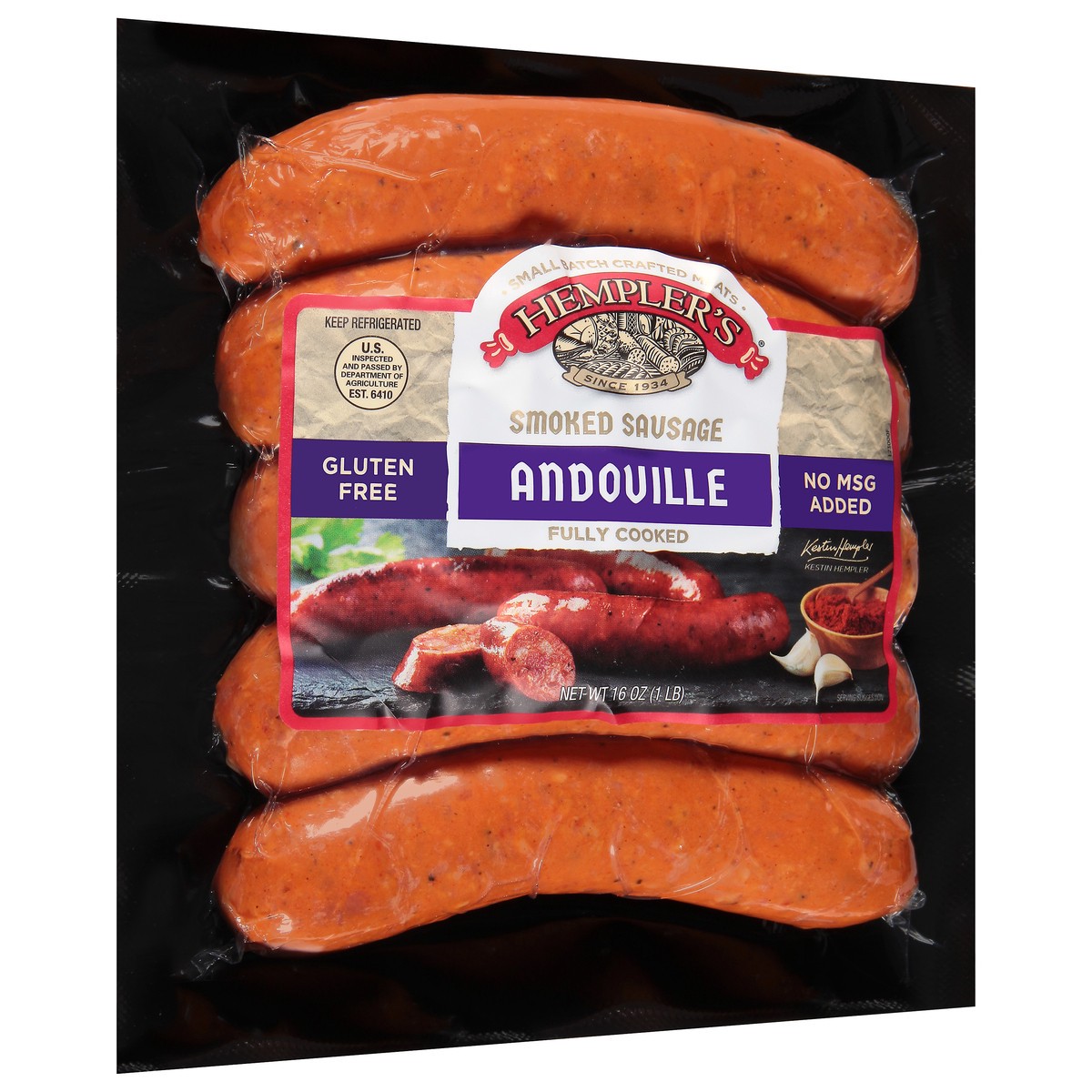 Hempler's Andouille Smoked Sausage - 16 Oz 16 Oz | Shipt