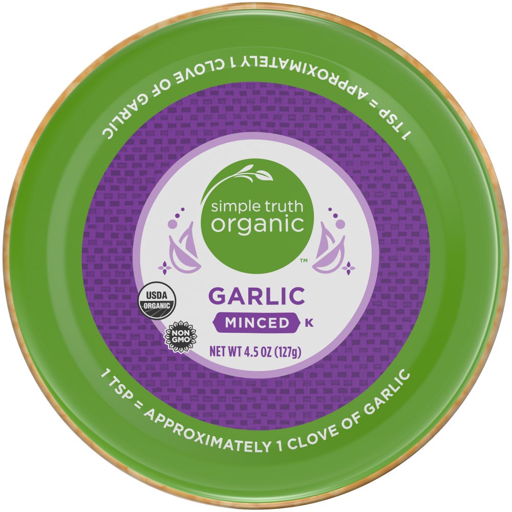 slide 2 of 4, Simple Truth Organic Minced Garlic, 4.5 oz
