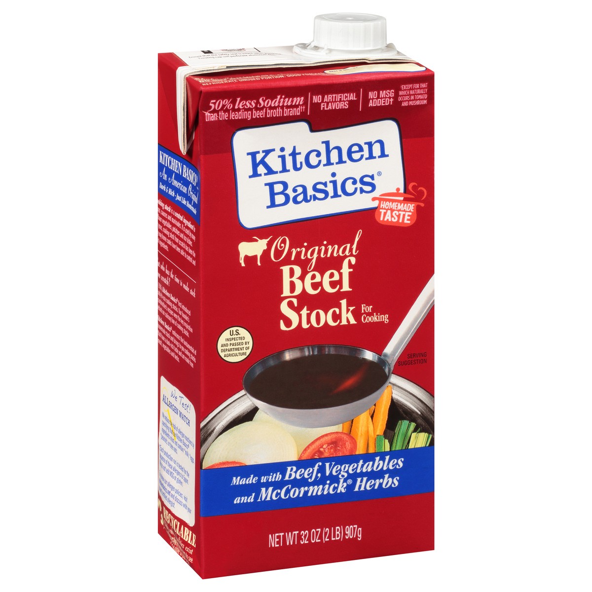 slide 4 of 9, Kitchen Basics Original Beef Stock, 32 fl oz, 32 oz