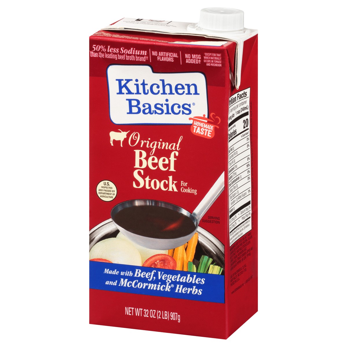 slide 7 of 9, Kitchen Basics Original Beef Stock, 32 fl oz, 32 oz