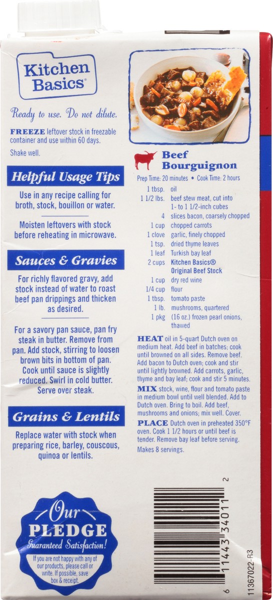 slide 6 of 9, Kitchen Basics Original Beef Stock, 32 fl oz, 32 oz