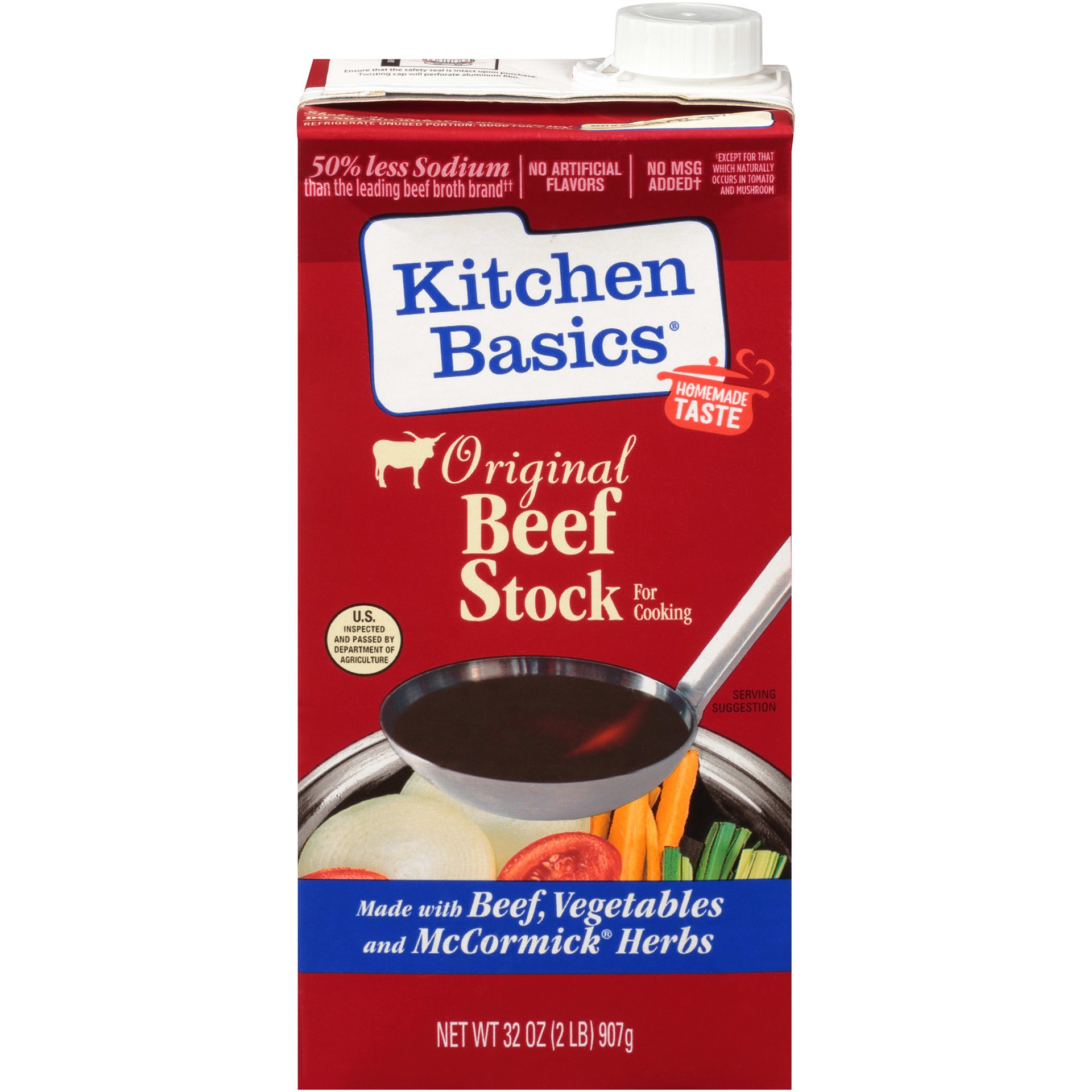 slide 1 of 9, Kitchen Basics Original Beef Stock, 32 fl oz, 32 oz