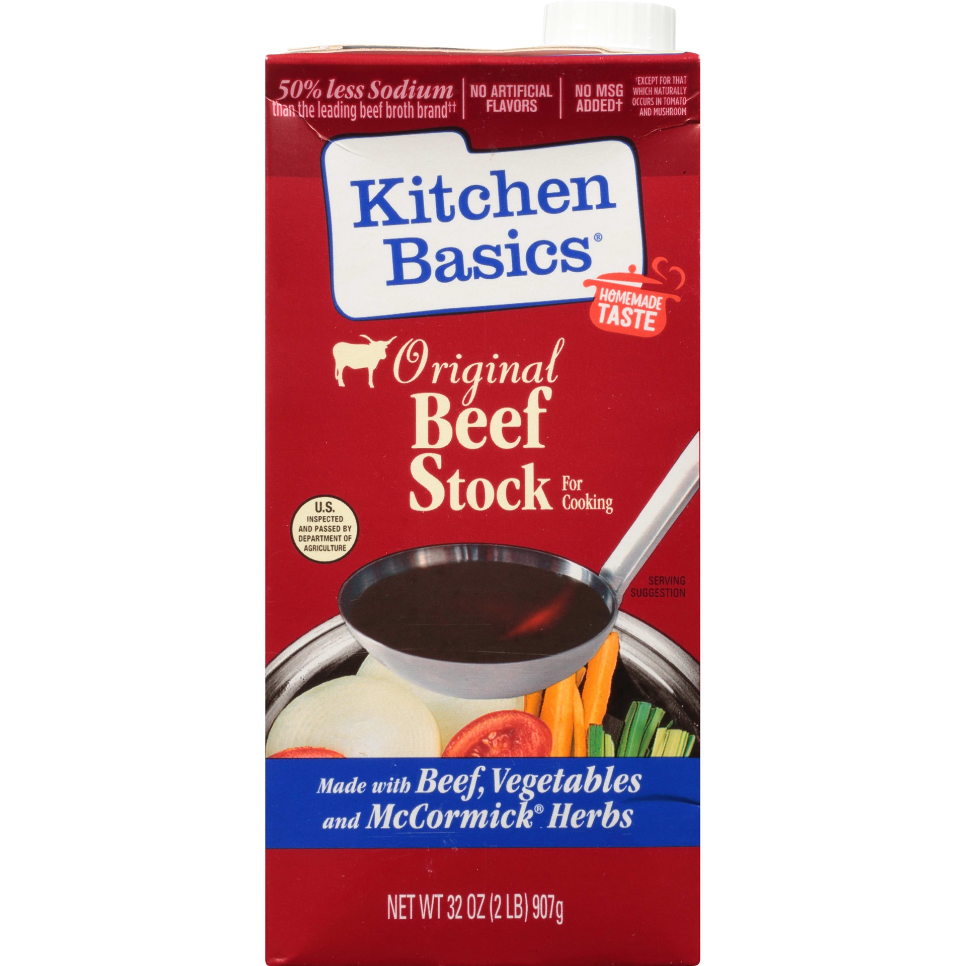 slide 1 of 9, Kitchen Basics Original Beef Stock, 32 fl oz, 32 oz