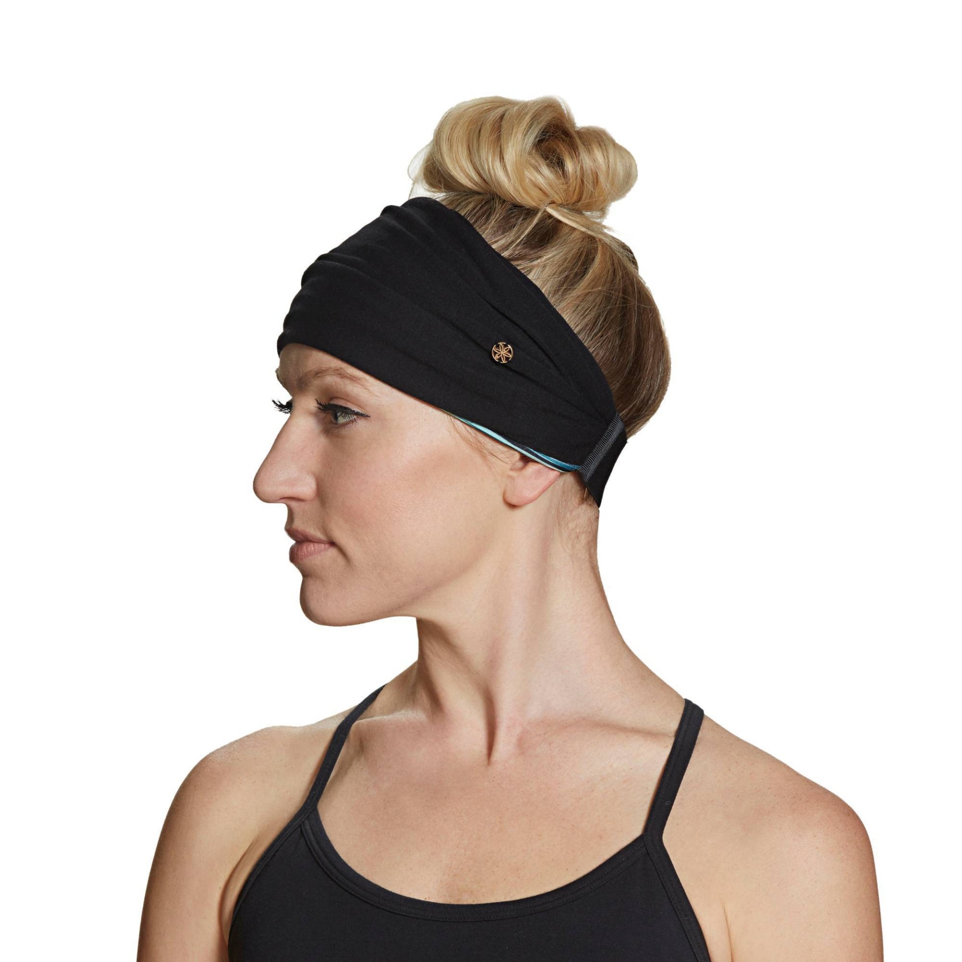 slide 1 of 1, Gaiam Extra Wide Headband Blue, 1 ct