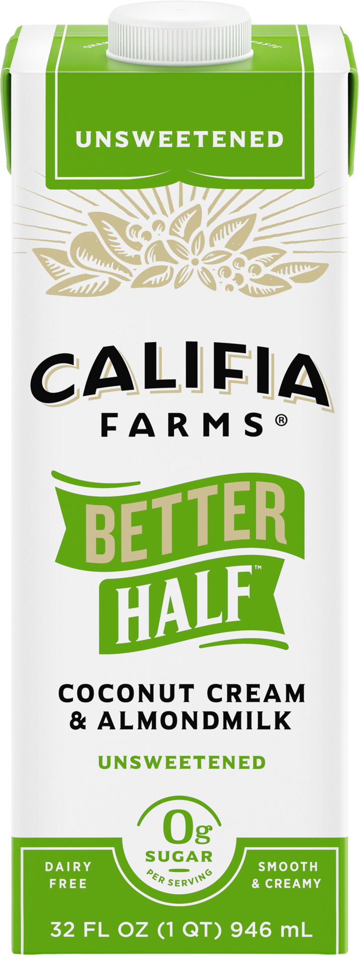 slide 1 of 5, Califia Farms Unsweetened Almond Milk Creamer, 32 fl oz