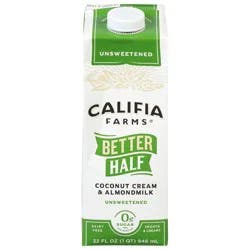 Califia Farms Better Half Unsweetened Coconut Cream & Almondmilk 32 fl oz