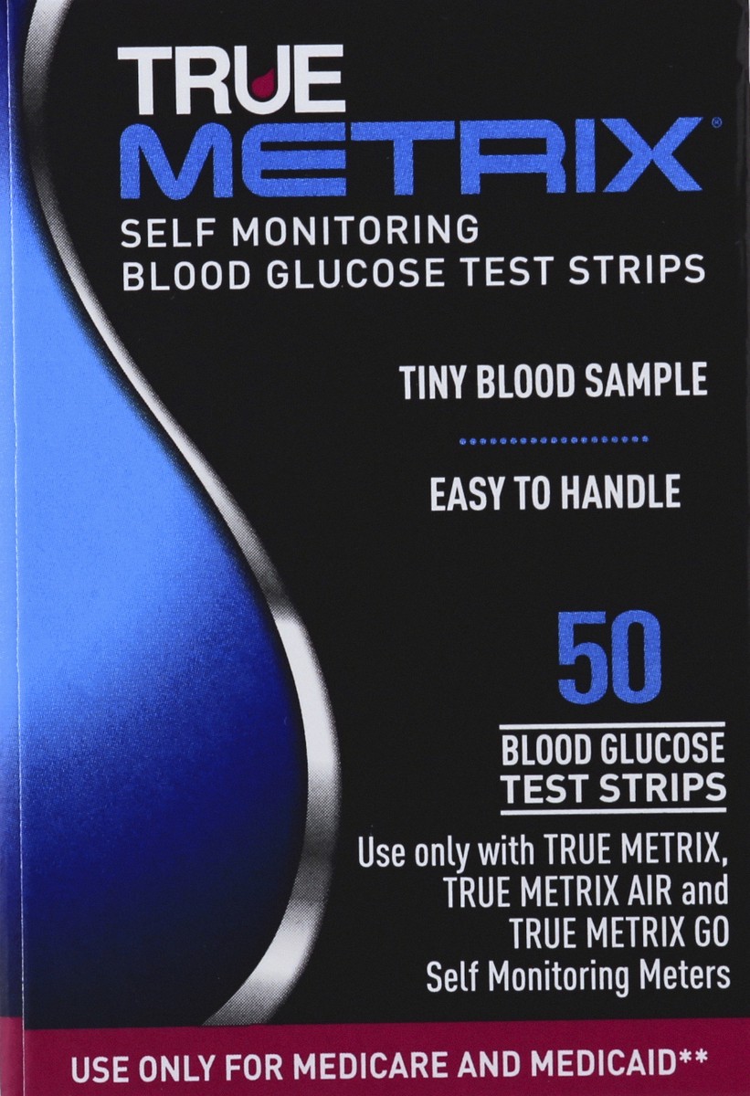 slide 8 of 8, True Metrix Blood Glucose Test Strips 50 ea, 50 ct