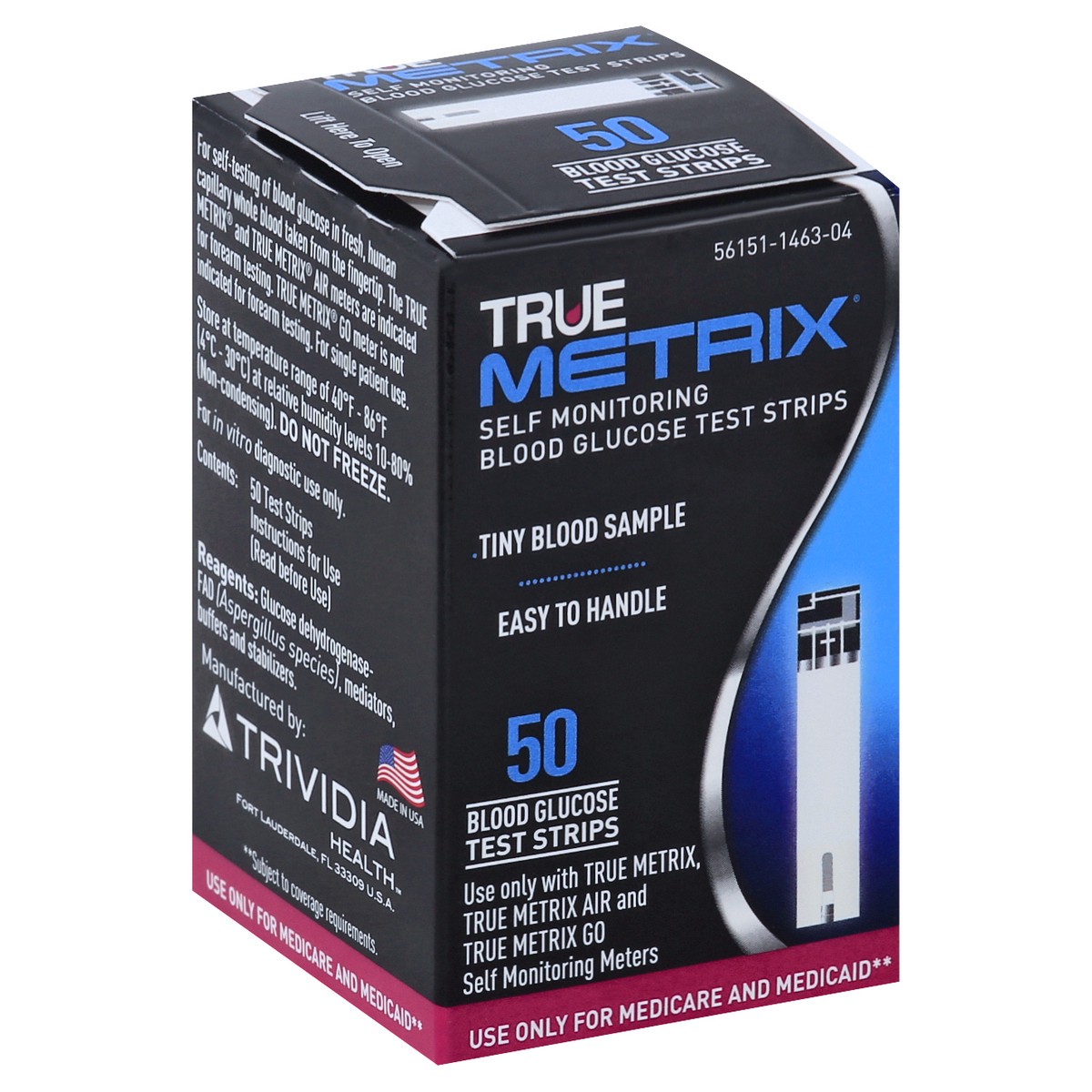 slide 6 of 8, True Metrix Blood Glucose Test Strips 50 ea, 50 ct