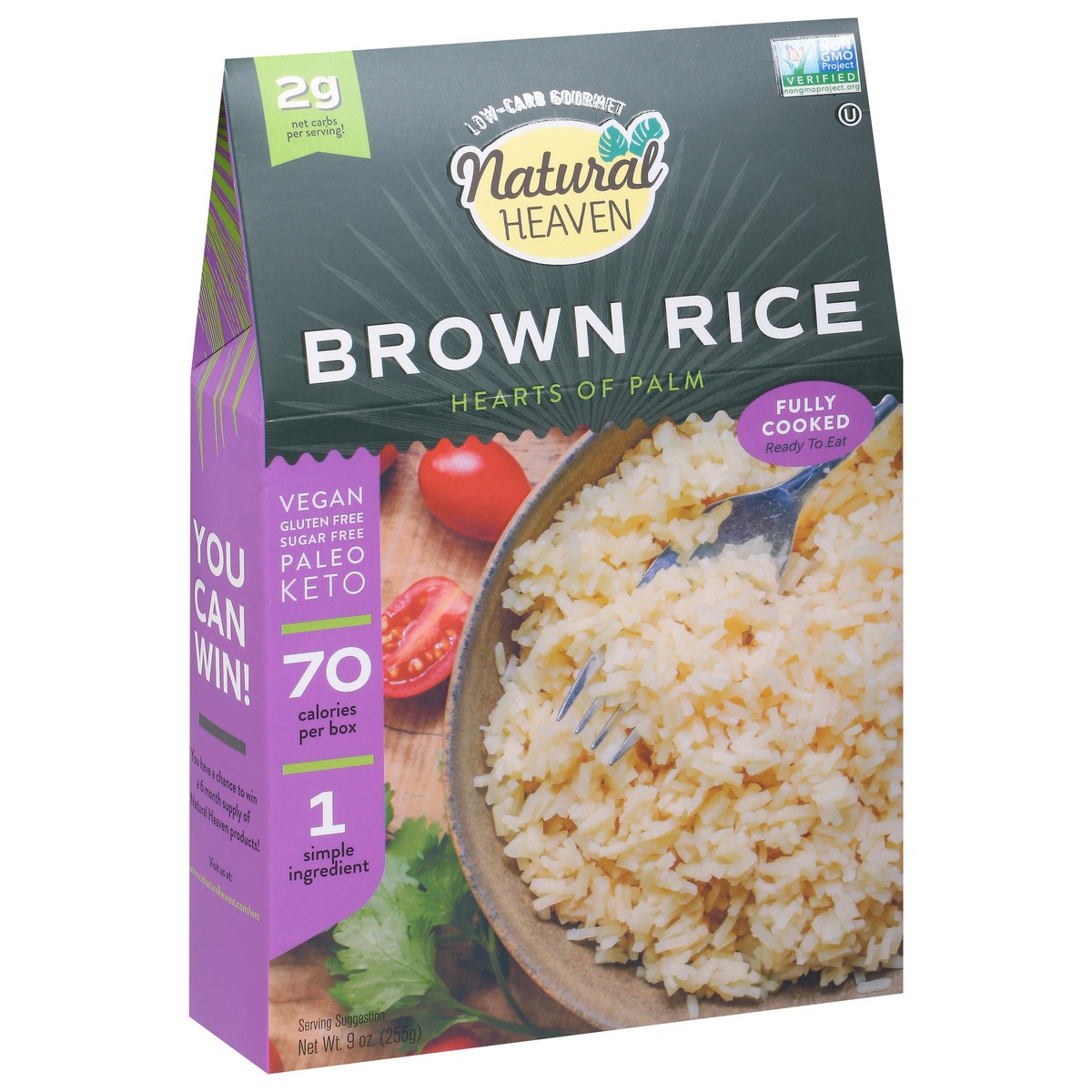 slide 9 of 14, Natural Heaven Hearts Of Palm Brwn Rice - 9 OZ, 9 oz