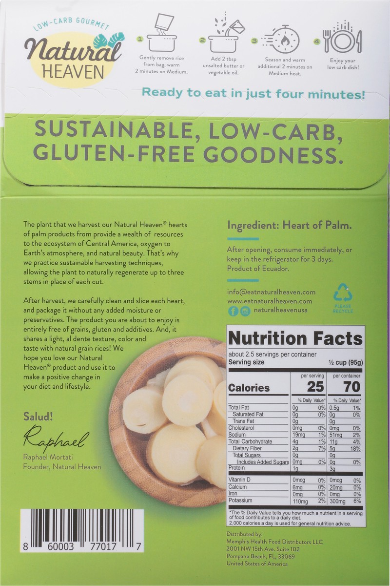 slide 8 of 14, Natural Heaven Hearts Of Palm Brwn Rice - 9 OZ, 9 oz