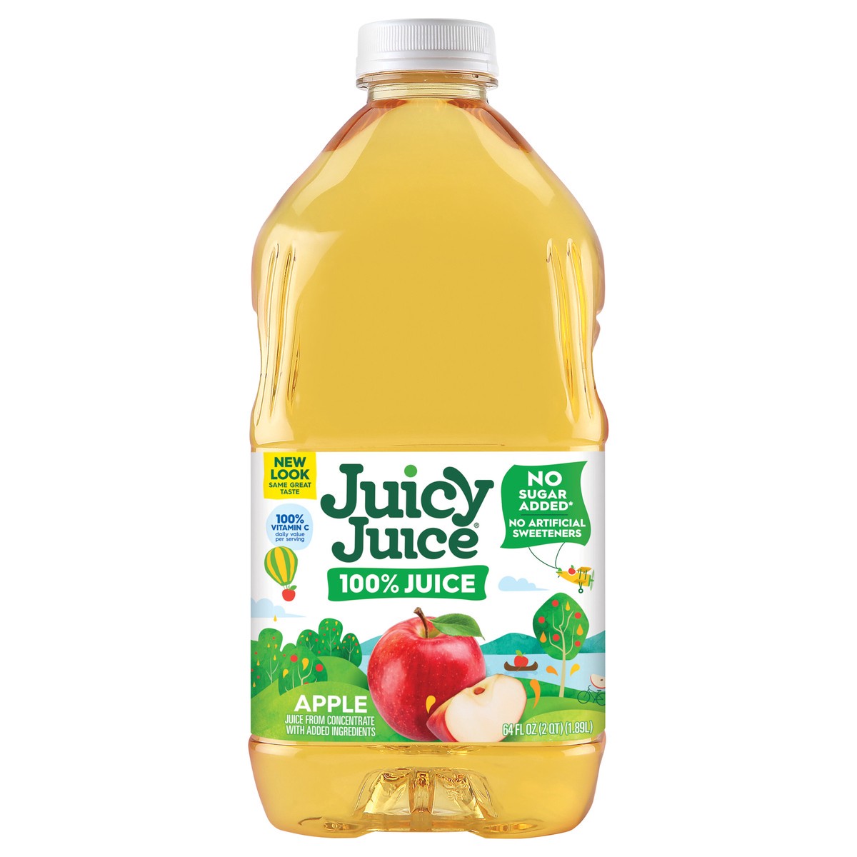 slide 2 of 2, Juicy Juice 100% Juice, Apple, 64 Fl Oz Bottle, 64 fl oz