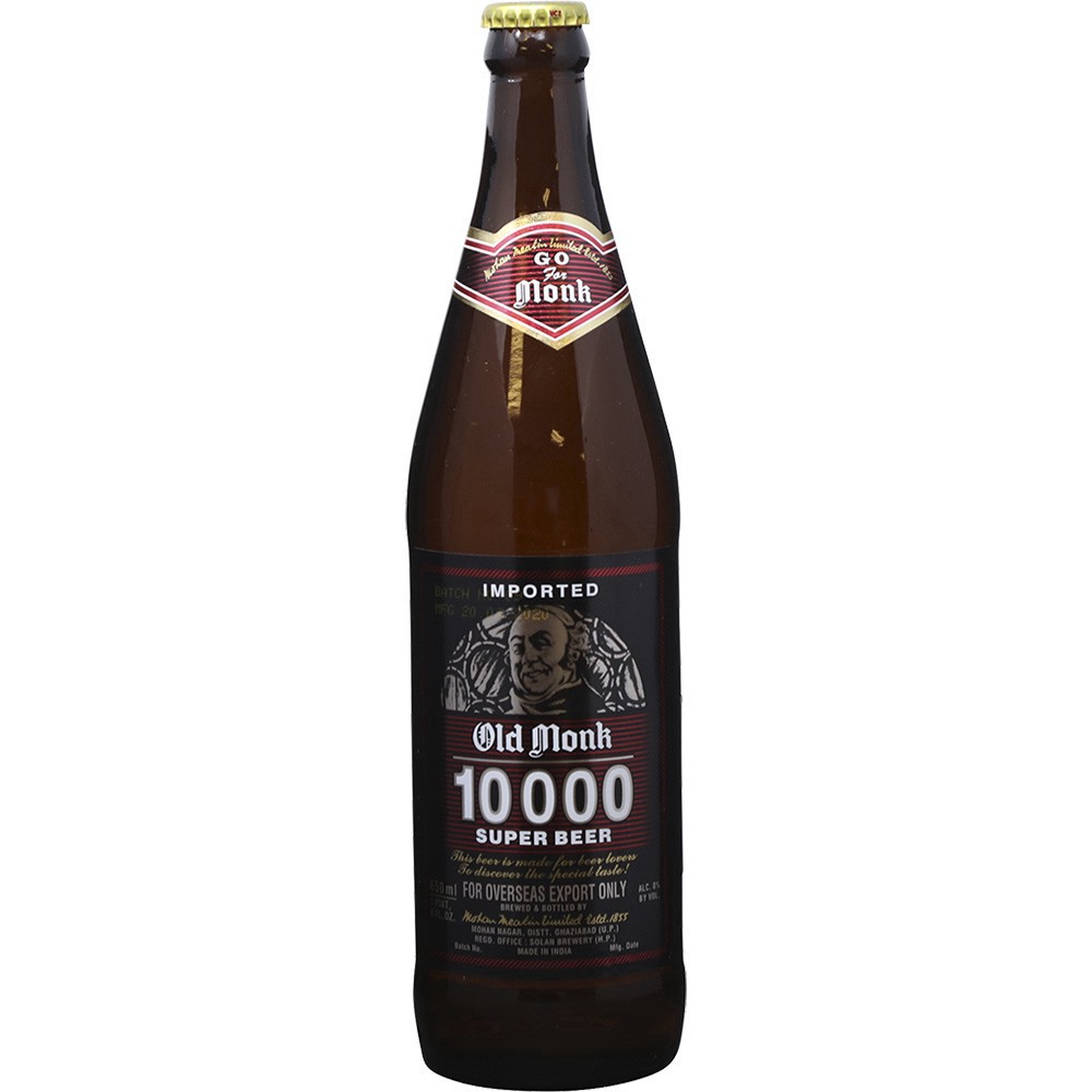 slide 1 of 1, Mohan Meakin Old Monk 10000, 21 oz