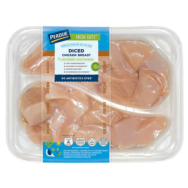 slide 1 of 1, Perdue Fresh Cuts Diced Chicken Breast, per lb