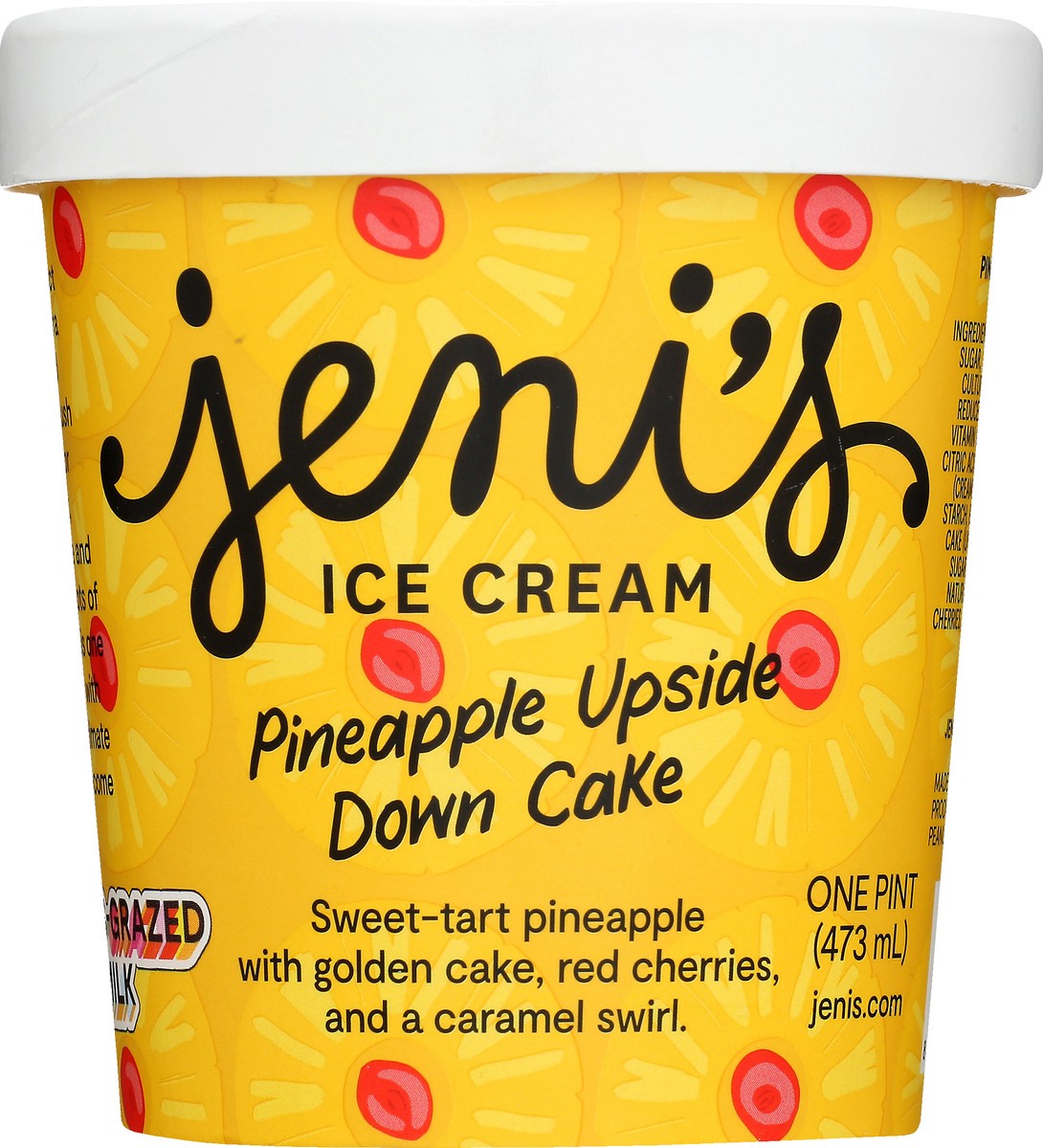 slide 1 of 9, Jeni's Pineapple Upside Down Cake Ice Cream 1 pt, 1 pint