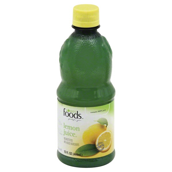 slide 1 of 1, Lowes Foods Lemon Juice - 15 oz, 15 oz