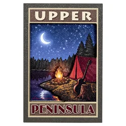 Penrod/Hiawatha Vintage Art Upper Peninsula Campsite Magnet