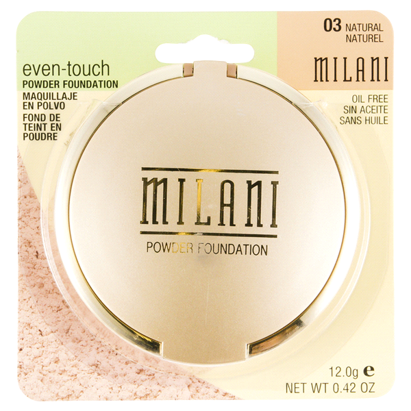 slide 1 of 1, Milani Natural Even-Touch Powder Foundation, 0.42 oz
