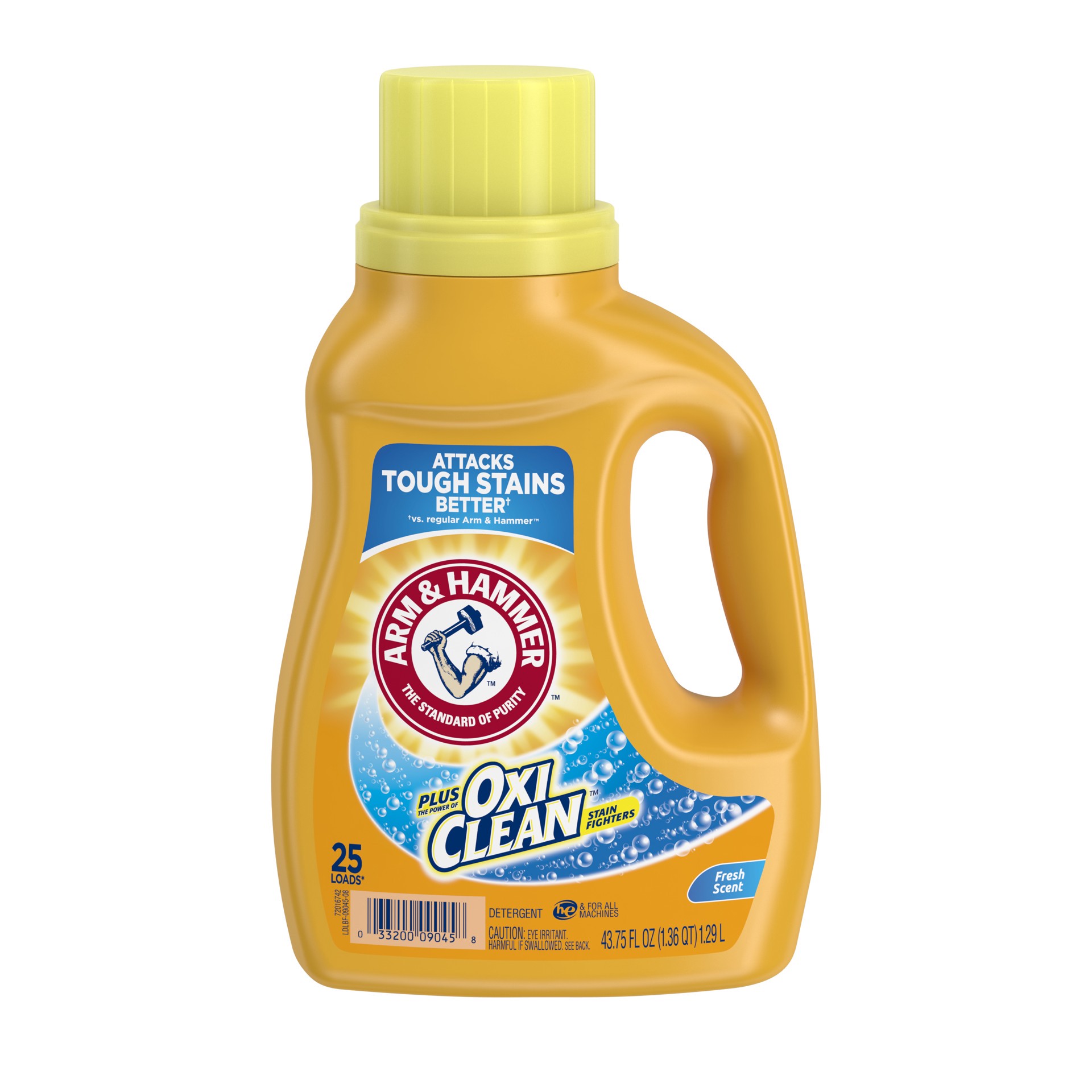 slide 1 of 5, ARM & HAMMER Liquid Plus Oxi Clean, 43.75 fl oz