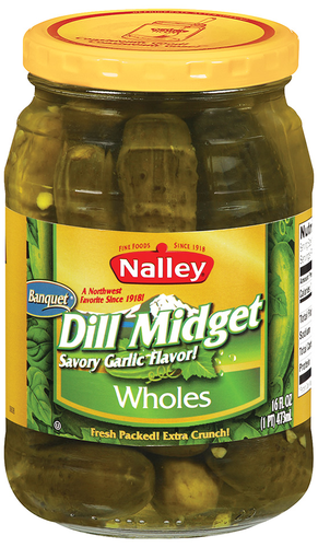 slide 1 of 1, Nalley Dill Midget Whole Pickles, 16 oz