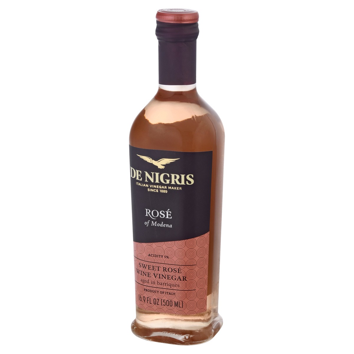 slide 13 of 13, De Nigris Sweet Rose Wine Vinegar 16.9 oz, 16.9 oz