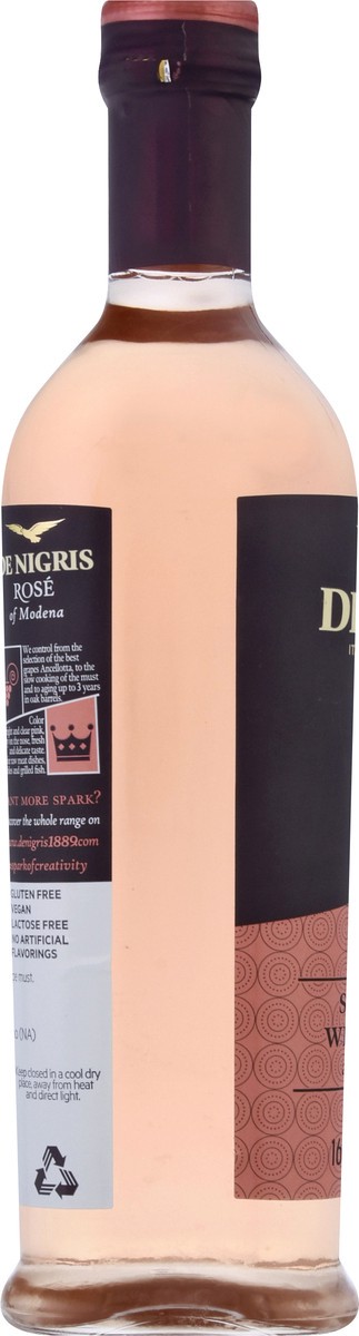 slide 4 of 13, De Nigris Sweet Rose Wine Vinegar 16.9 oz, 16.9 oz