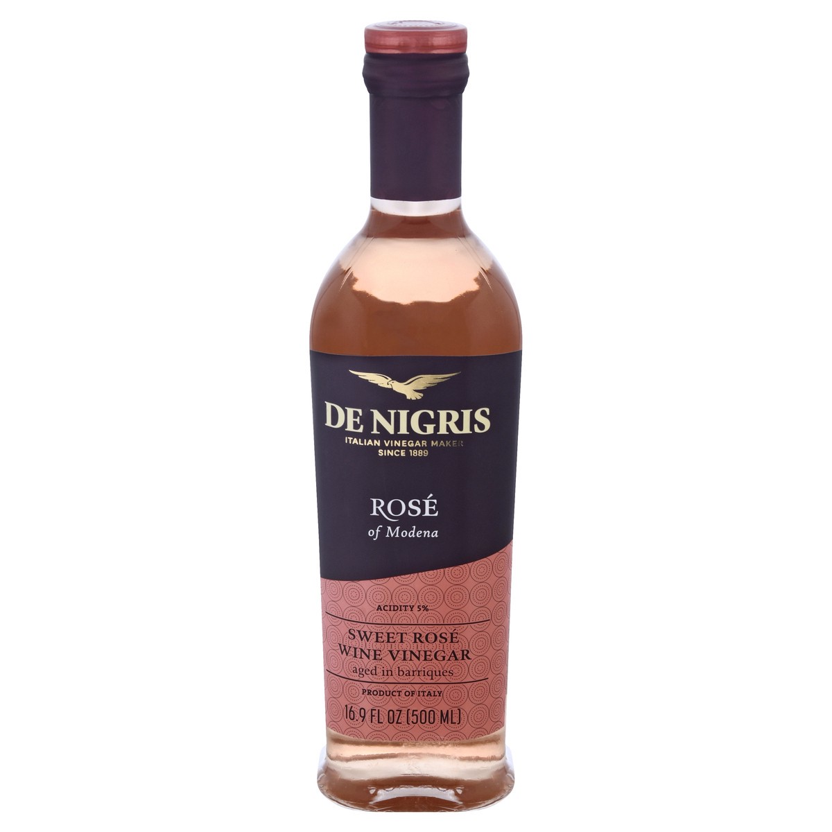 slide 5 of 13, De Nigris Sweet Rose Wine Vinegar 16.9 oz, 16.9 oz