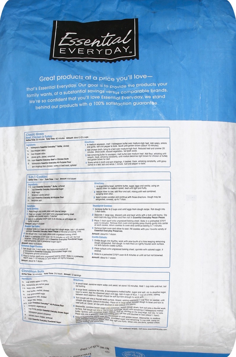 slide 6 of 6, Essential Everyday All Purpose Flour, 25 lb