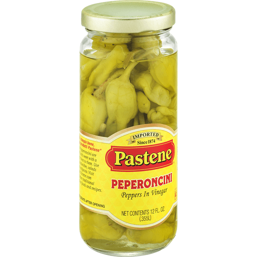 slide 6 of 8, Pastene Peperoncini, Peppers In Vinegar, 12 oz