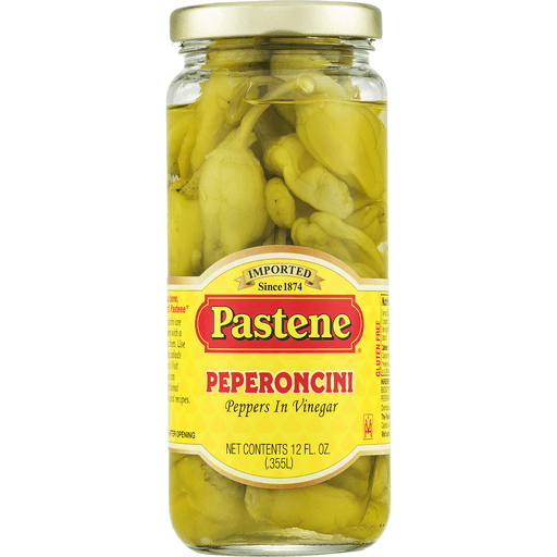 slide 2 of 8, Pastene Peperoncini, Peppers In Vinegar, 12 oz