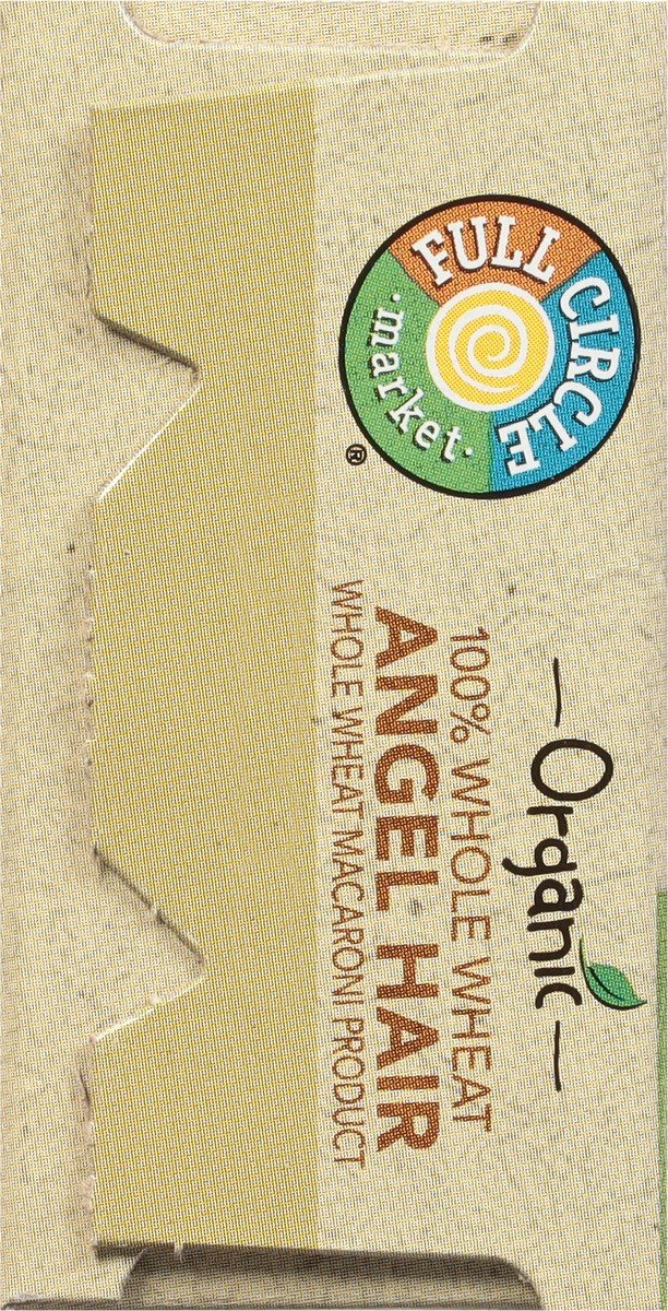 slide 9 of 9, Full Circle Market Organic 100% Whole Wheat Angel Hair 16 oz, 16 oz