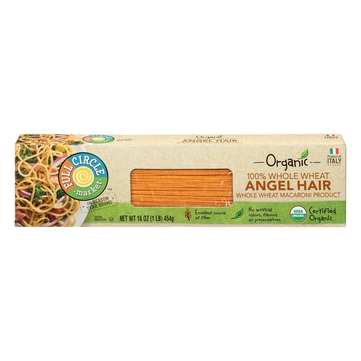 Full Circle Market Organic Whole Wheat Angel Hair Pasta 16 oz Shipt