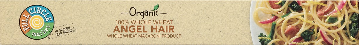 slide 5 of 9, Full Circle Market Organic 100% Whole Wheat Angel Hair 16 oz, 16 oz