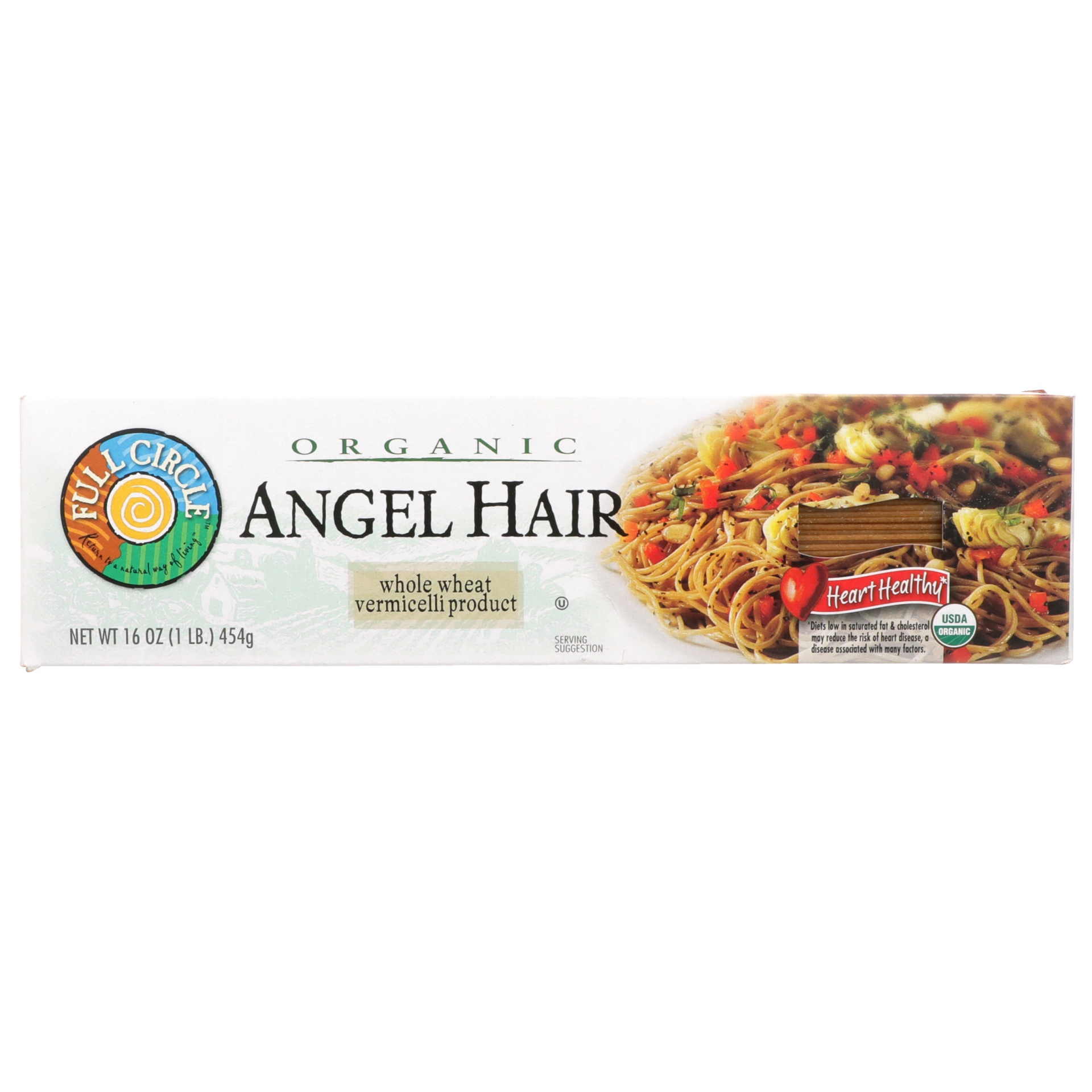 Full Circle Market Organic Whole Wheat Angel Hair Pasta 16 oz Shipt