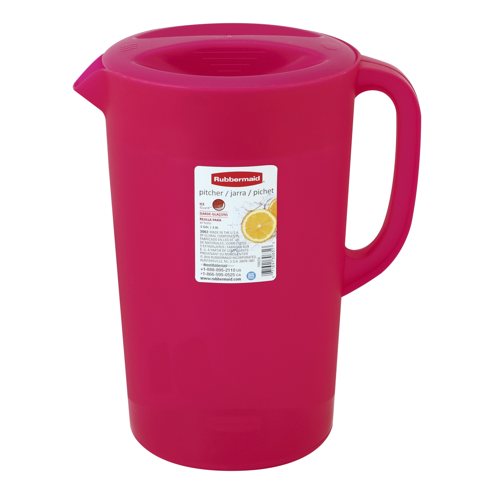 slide 1 of 1, Rubbermaid Classic Pitcher - Racer Red, 1 gal