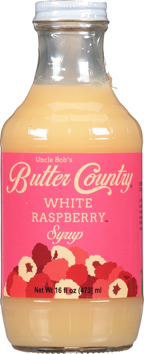 slide 2 of 14, Uncle Bob's Butter Country White Raspberry Syrup 16 fl oz, 16 fl oz