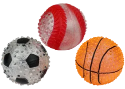MultiPet Assorted Tpr Light Up Sports Ball Dog Toy